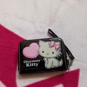 Hello Kitty Charmmy Kitty Black Wallet with Pink Accents